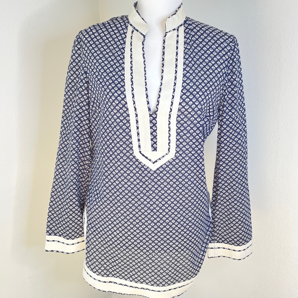 TORY BURCH TUNIC LONG SLEEVE BLOUSE